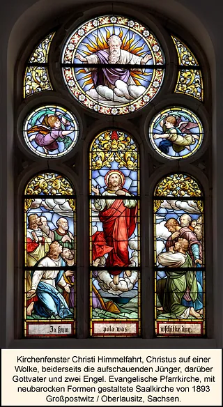Kirchenfenster zu Himmelfahrt