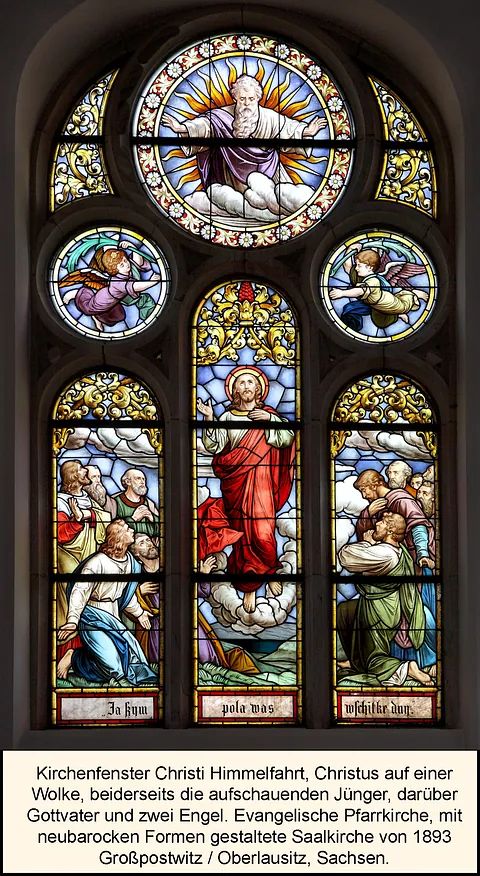 Kirchenfenster zu Himmelfahrt