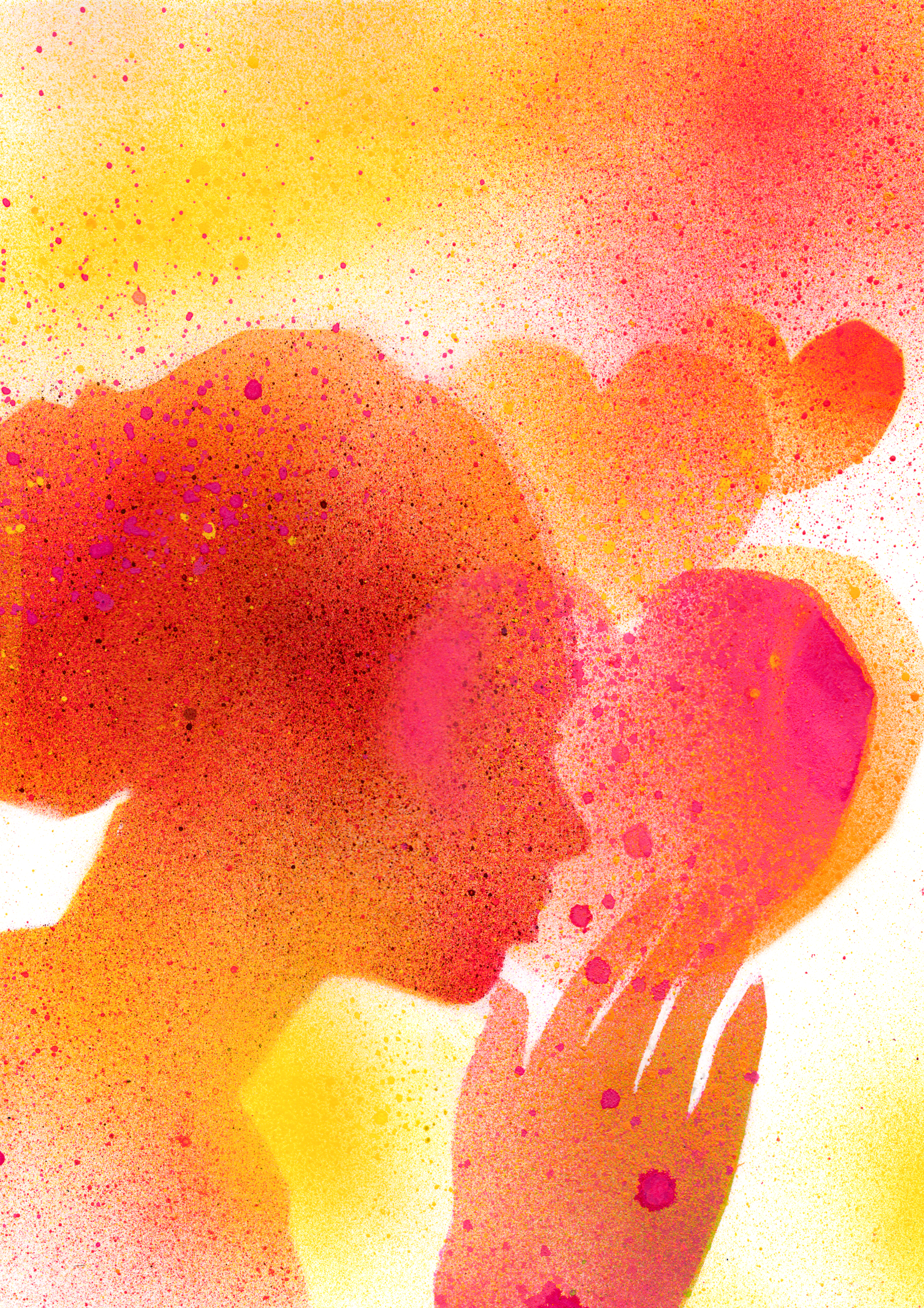 Grafik einer betenden Frau mit Herzen der Liebe