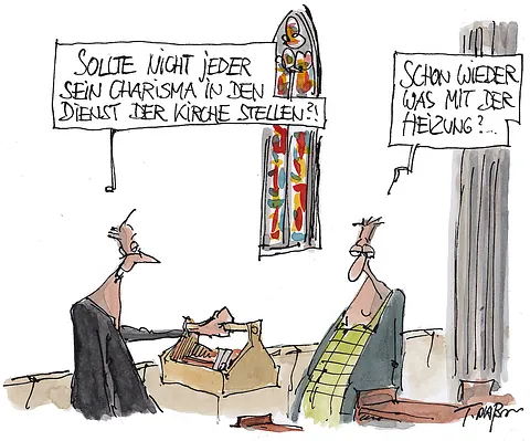 Lustige Karikatur