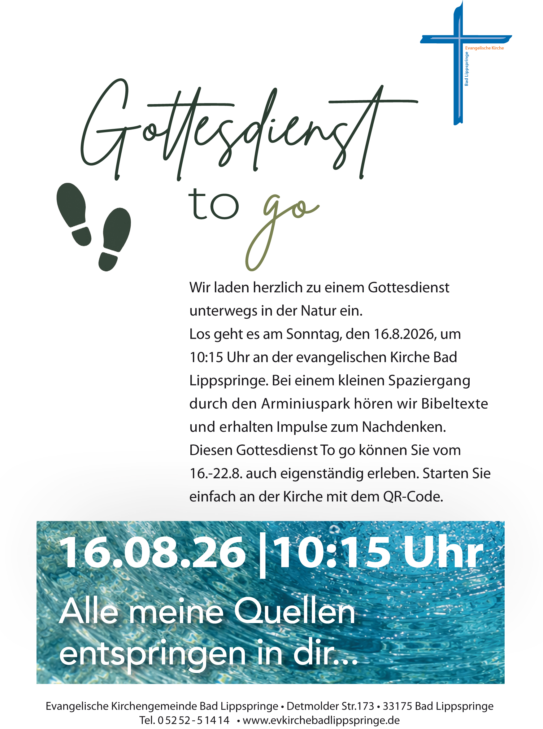 Plakat Gottesdienst to go