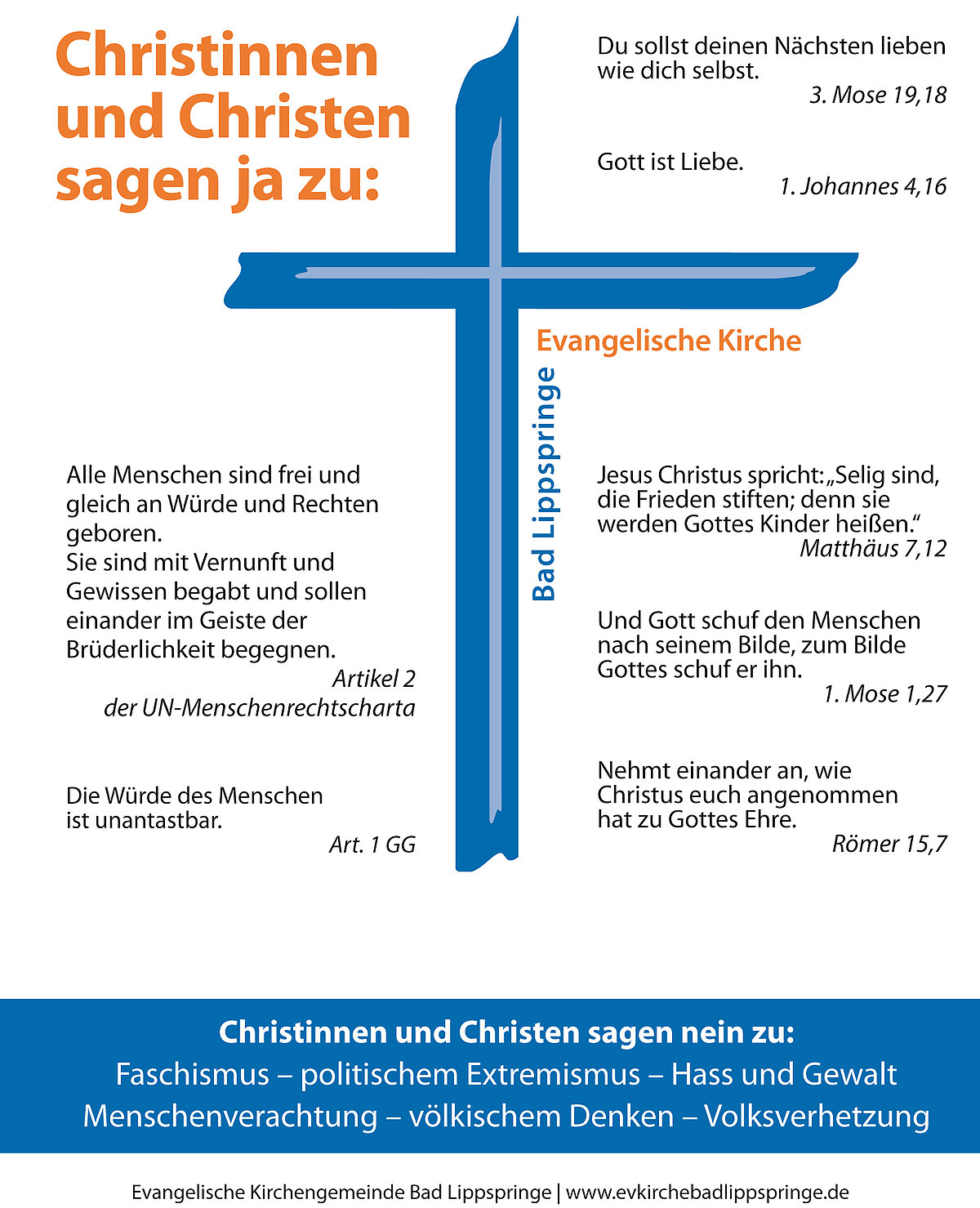 Plakat der Stellungnahme