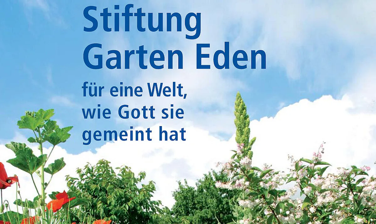 Flyer Stiftung Garten Eden