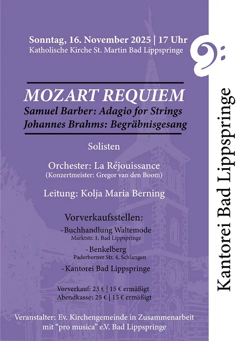 Plakat Mozart Requiem